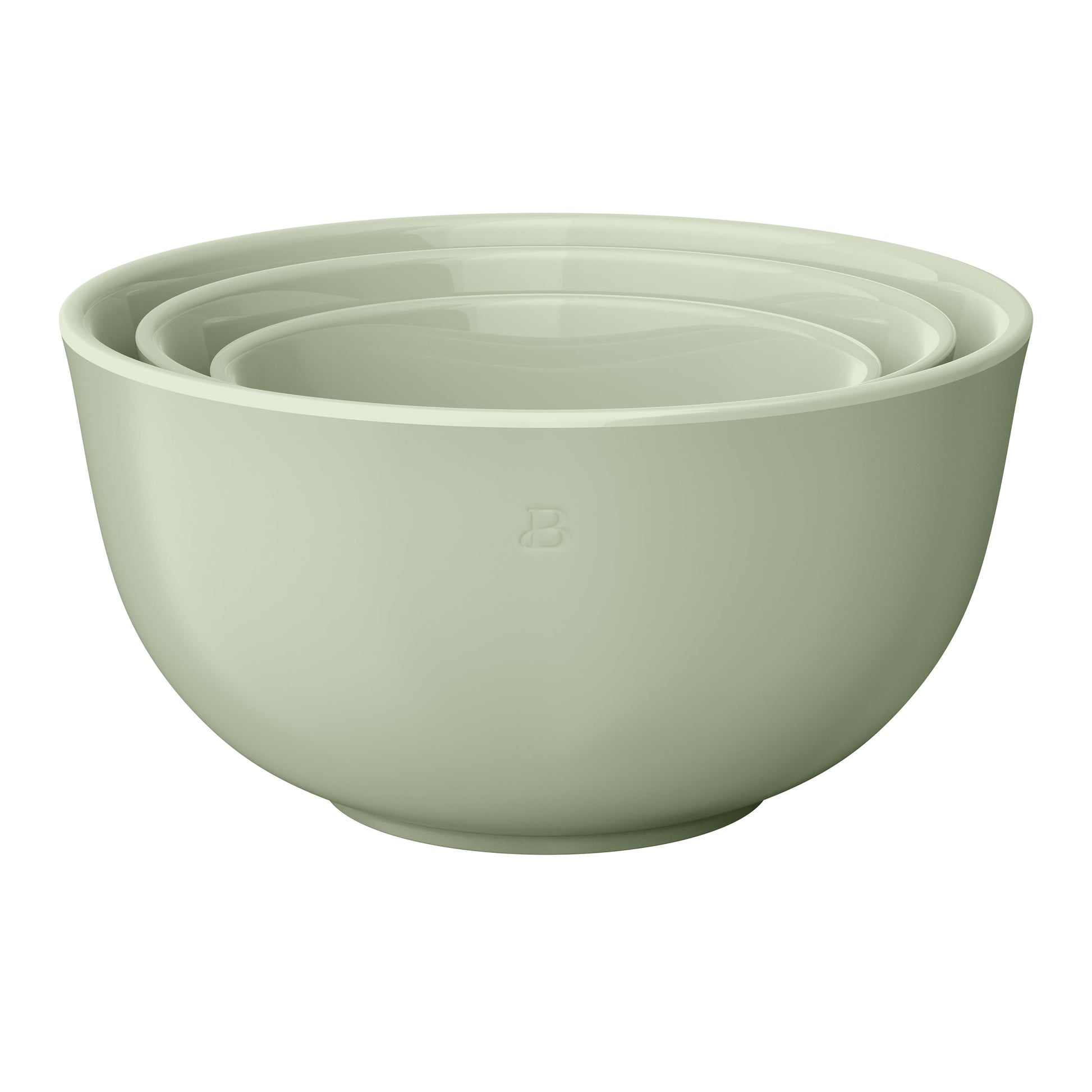 3-Piece Stoneware Nesting Mixing Bowl Set, Porcini Taupe by Drew Barrymore
