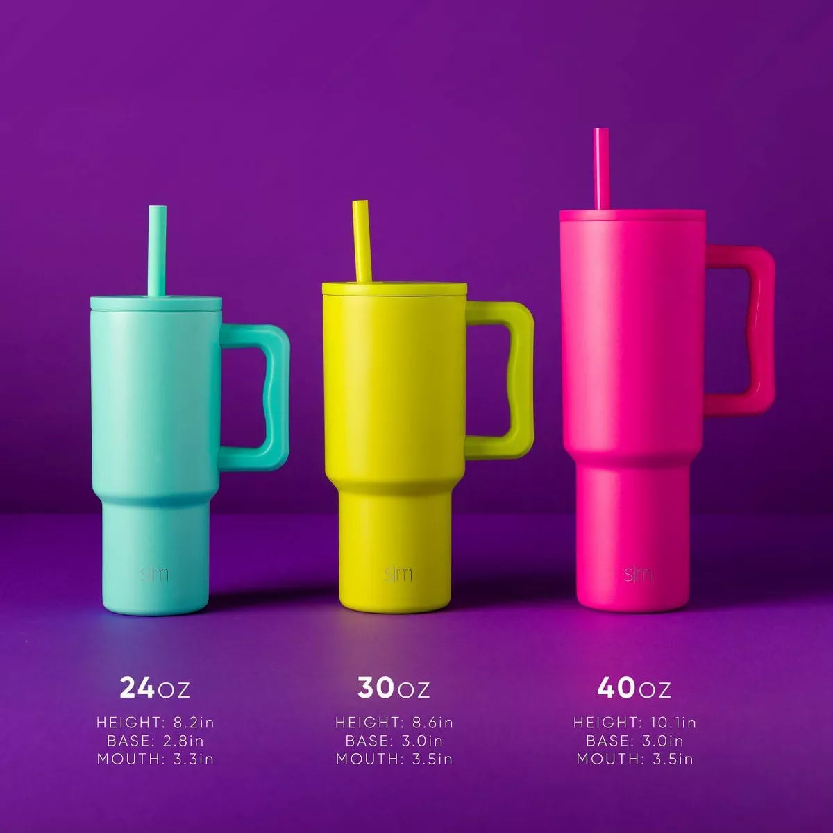 Simple Modern 24Oz Stainless Steel Trek Straw Tumbler