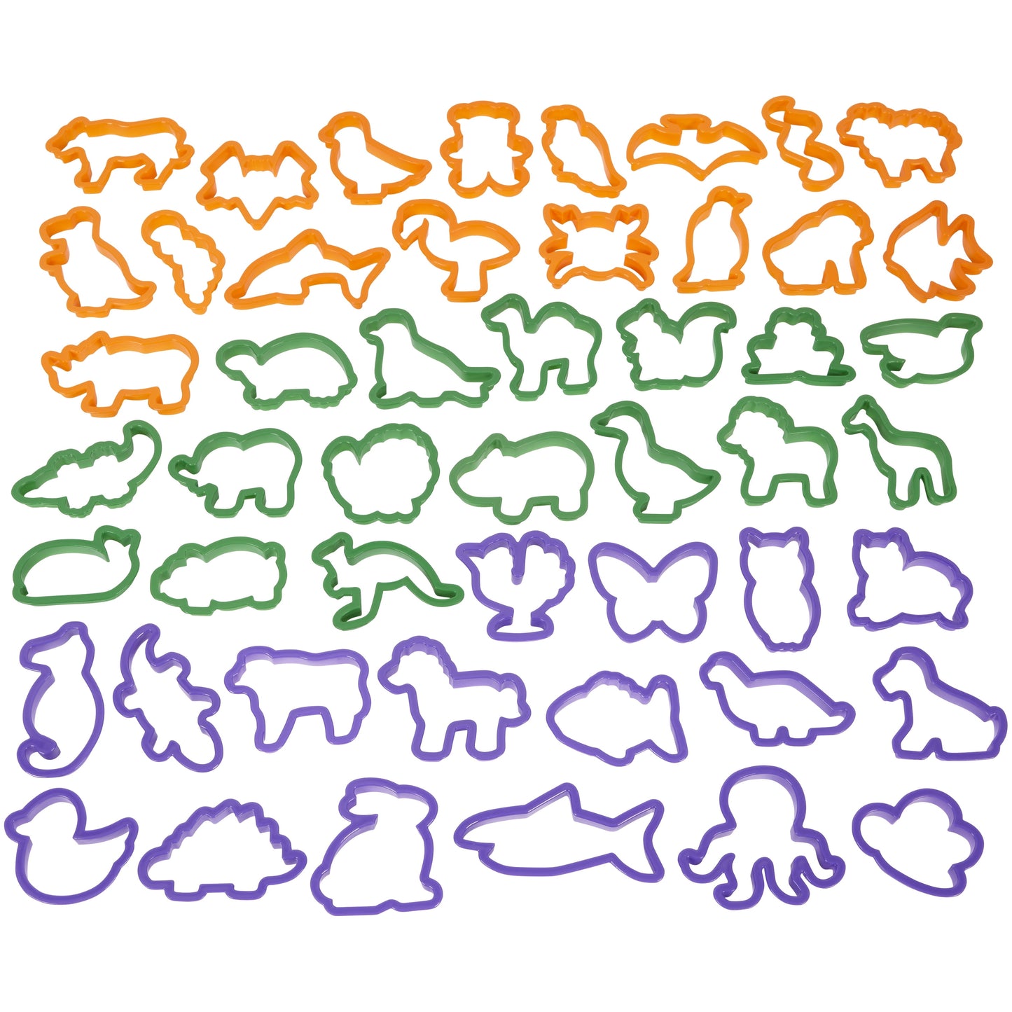 Animal Cookie Cutter Set, 50-Piece