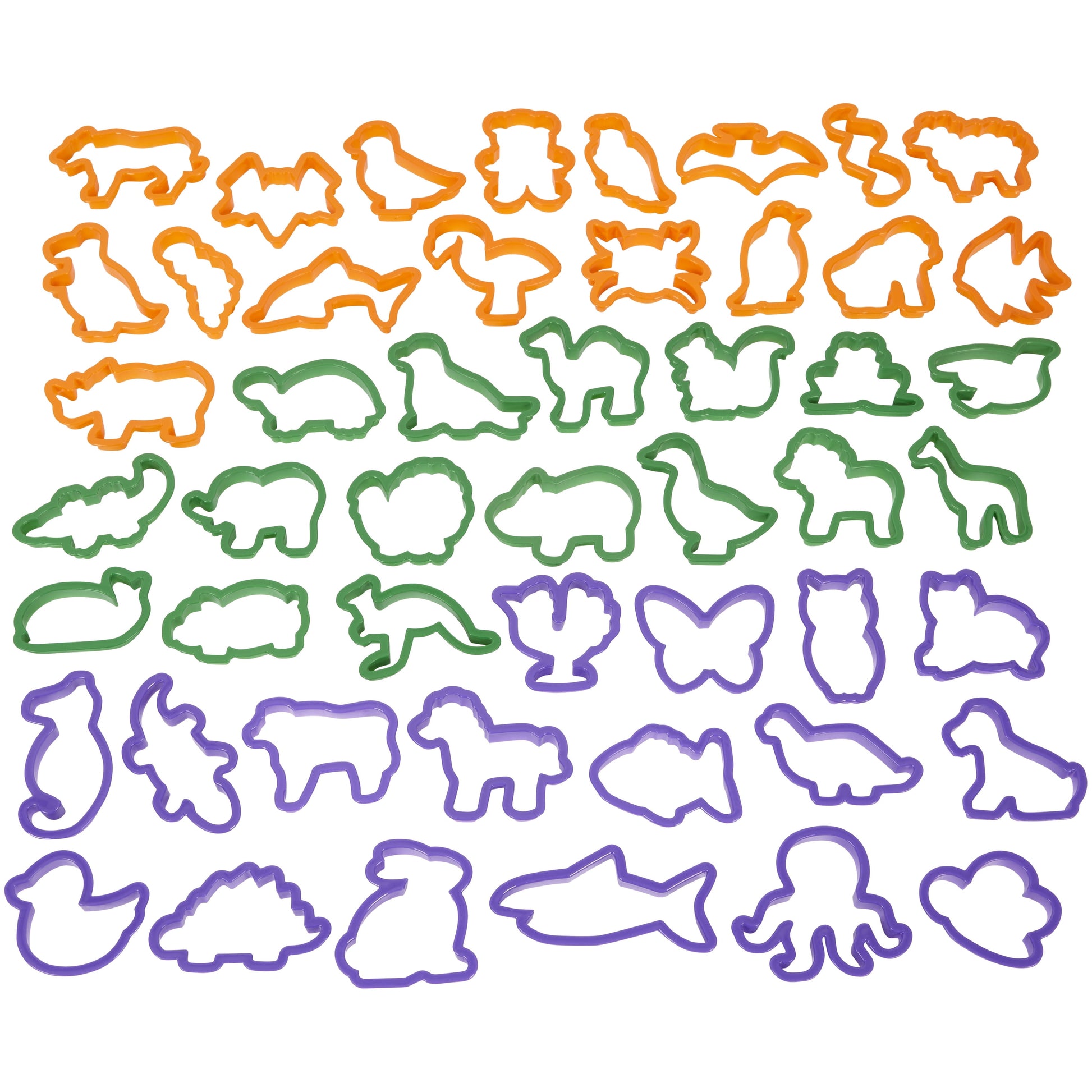 Animal Cookie Cutter Set, 50-Piece