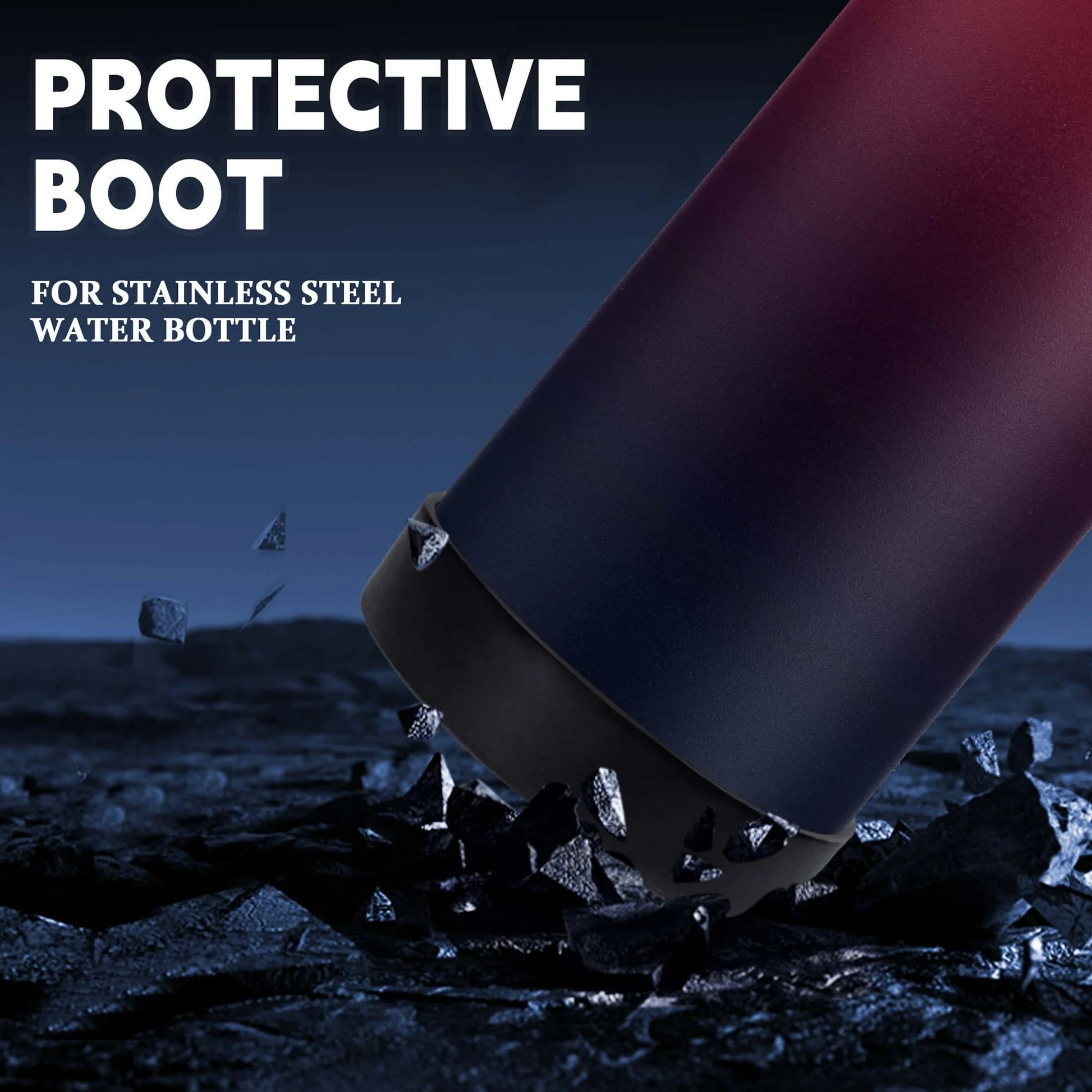 Insulated Water Bottle with Straw - 40 Oz Stainless Steel Water Bottle with Auto Spout Lid, Strap Carrier Bag, Paracord Handle, Protective Cup Mat, Leak-Proof Metal Jug Keep Cold 48H Hot 24H, Purple