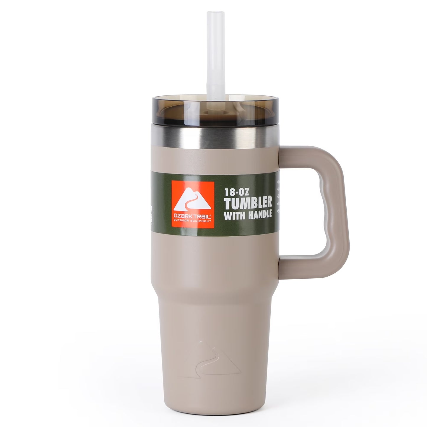 18 Oz Stainless Steel Insulated Tumbler with Handle, Sonic Lime Stripes