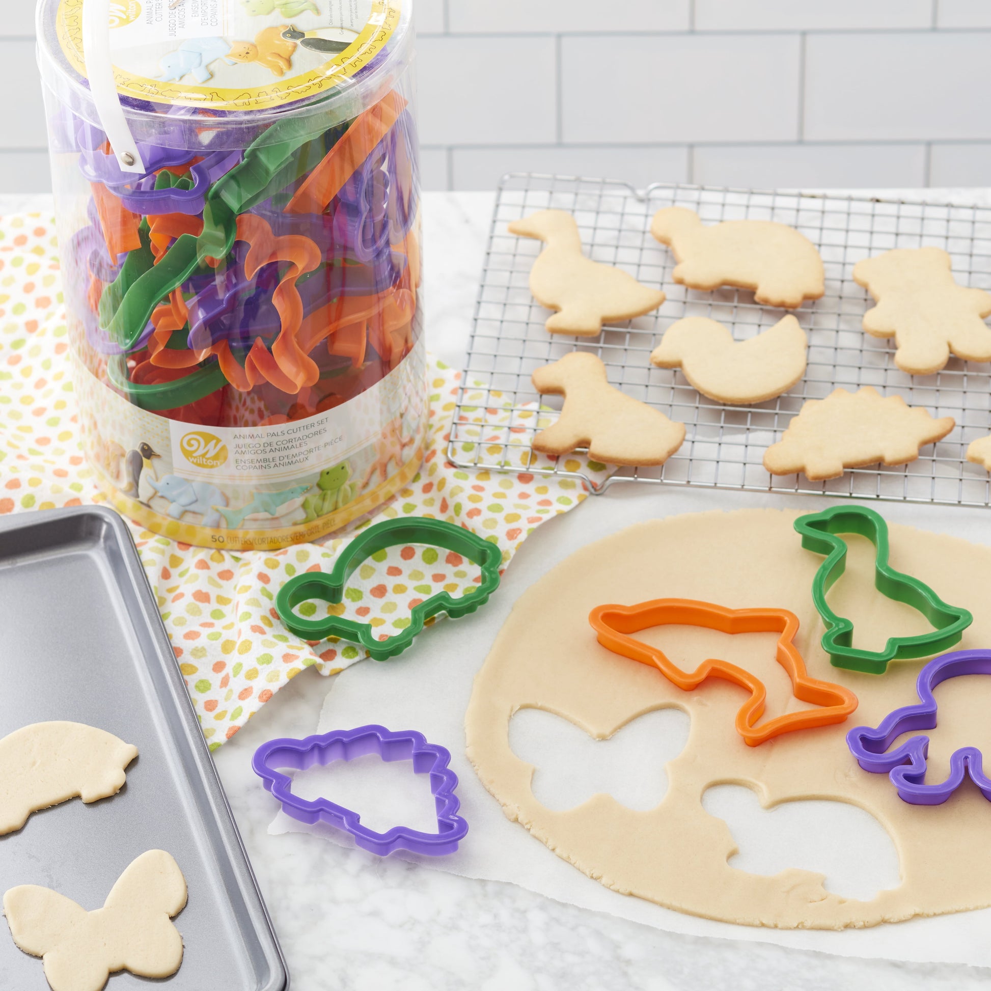 Animal Cookie Cutter Set, 50-Piece