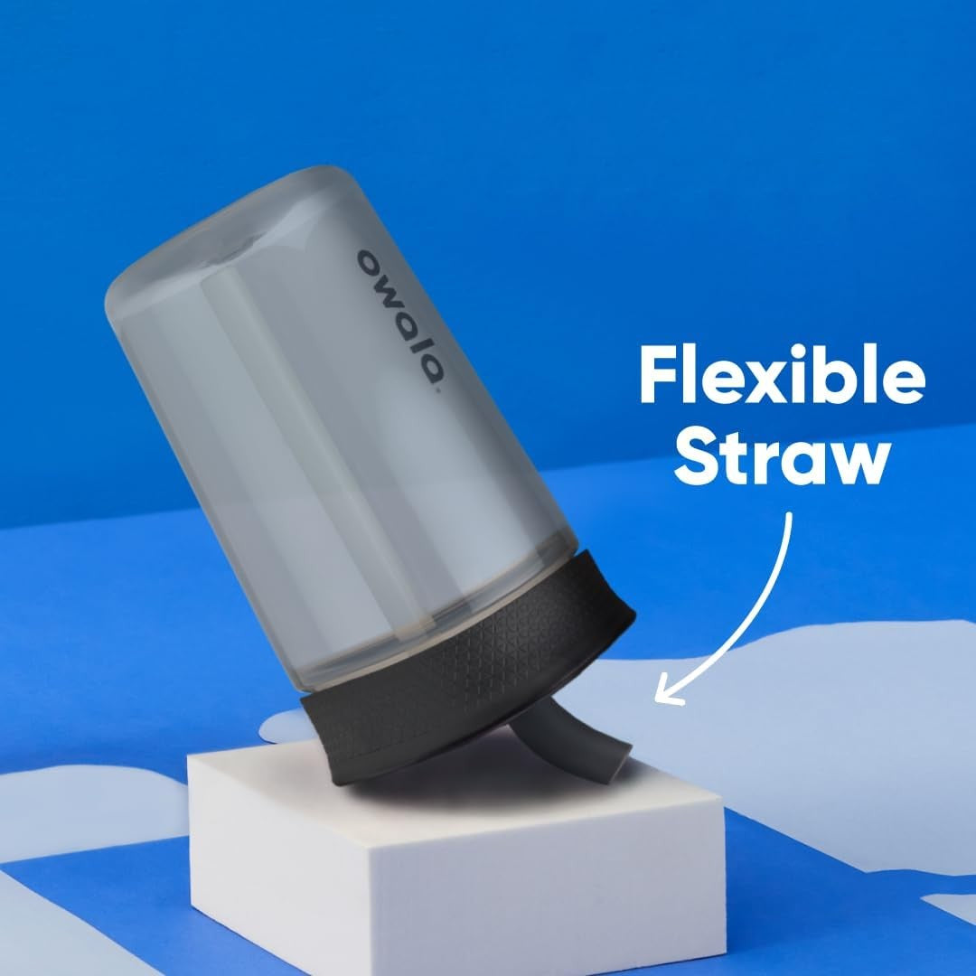 Owala Kids 15Oz Tumbler Straw Black Gray