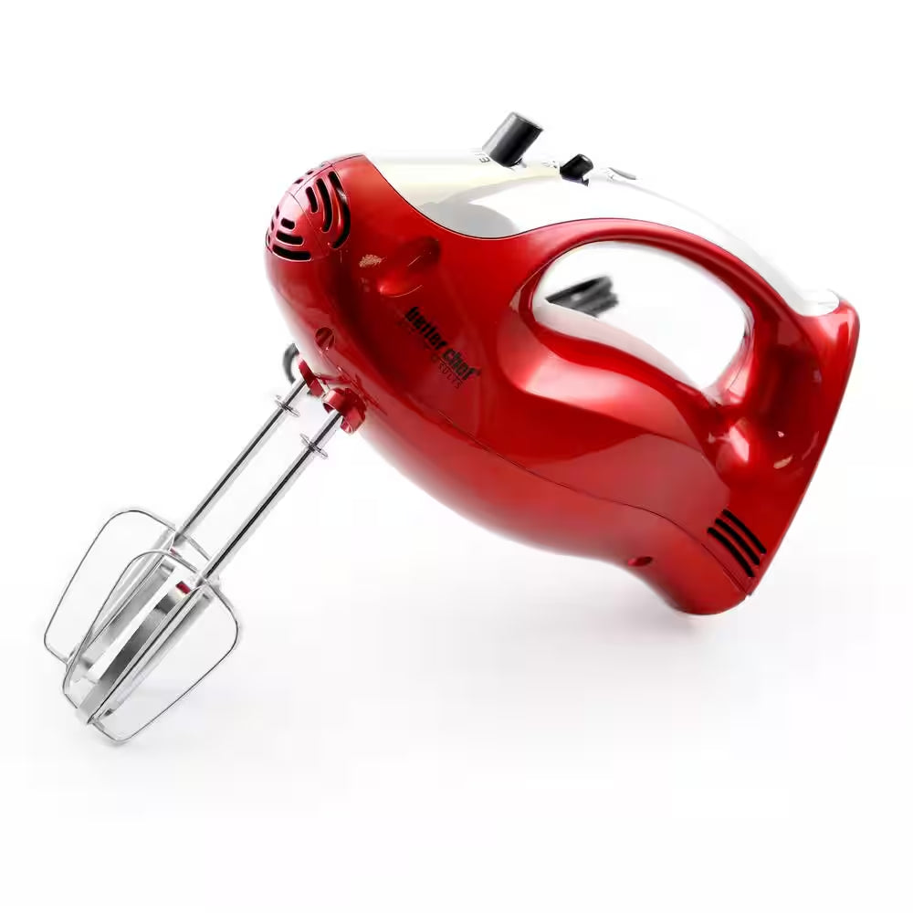 5-Speed Red Hand Mixer