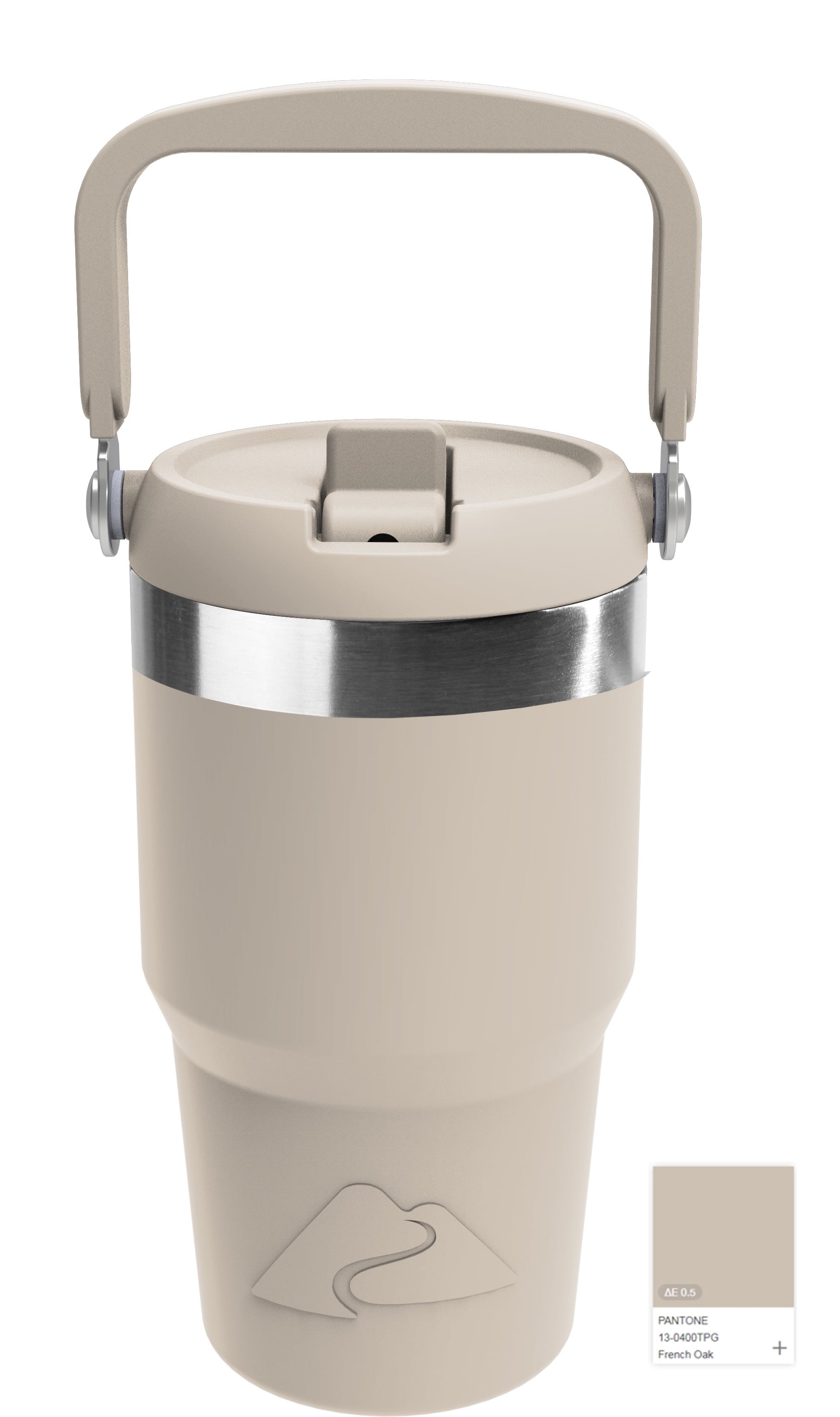 18 Oz Stainless Steel Insulated Swivel Tumbler, Tan