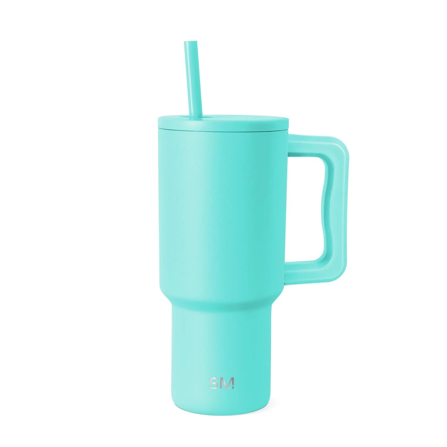 (4 Pack)  30 Fl Oz Insulated Stainless Steel Trek Tumbler with Straw Lid | Ocean Water