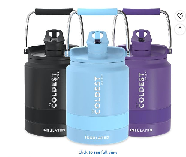 COLDEST Sports Water Bottle 64oz (Straw Lid) - Fusion Blue
