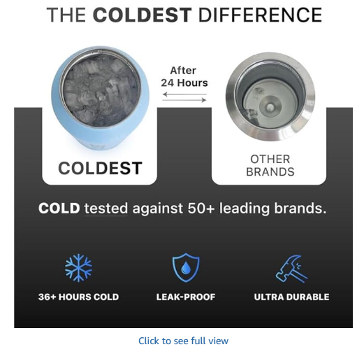 Coldest Insulated Water Bottle with Straw Lid - Stainless Steel Metal Insulated Bottle for Men & Women (Clouds of Tie Dye, 40 oz)